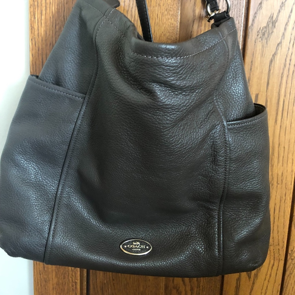 Coach Hobo Crossbody Bag Gray